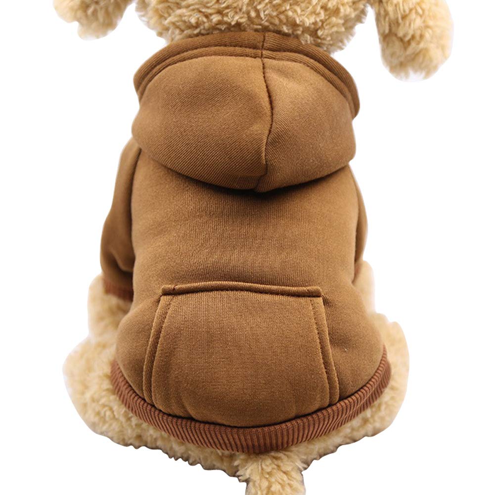 Dog Hoodie Sweatshirts with Pockets for Small Dogs, Puppy, Cat