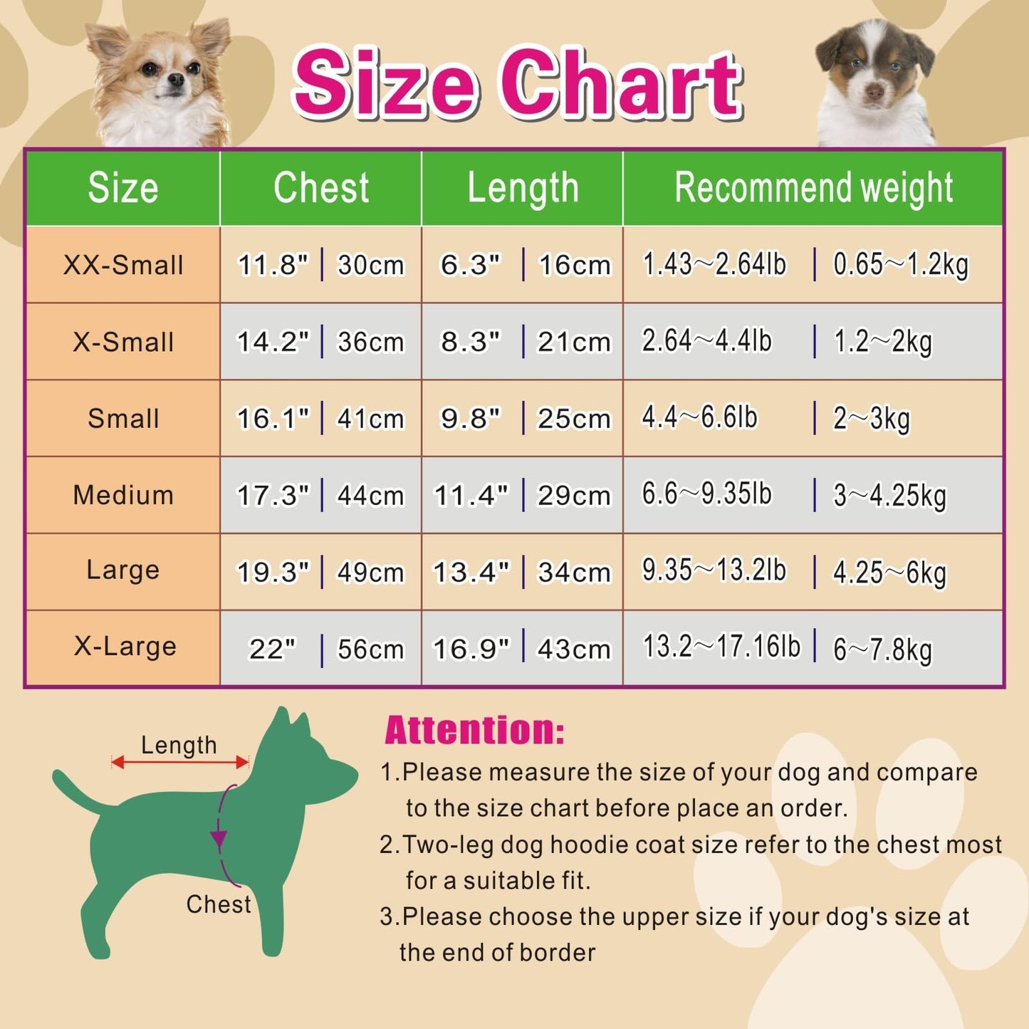 Dog Hoodie Sweatshirts with Pockets for Small Dogs, Puppy, Cat