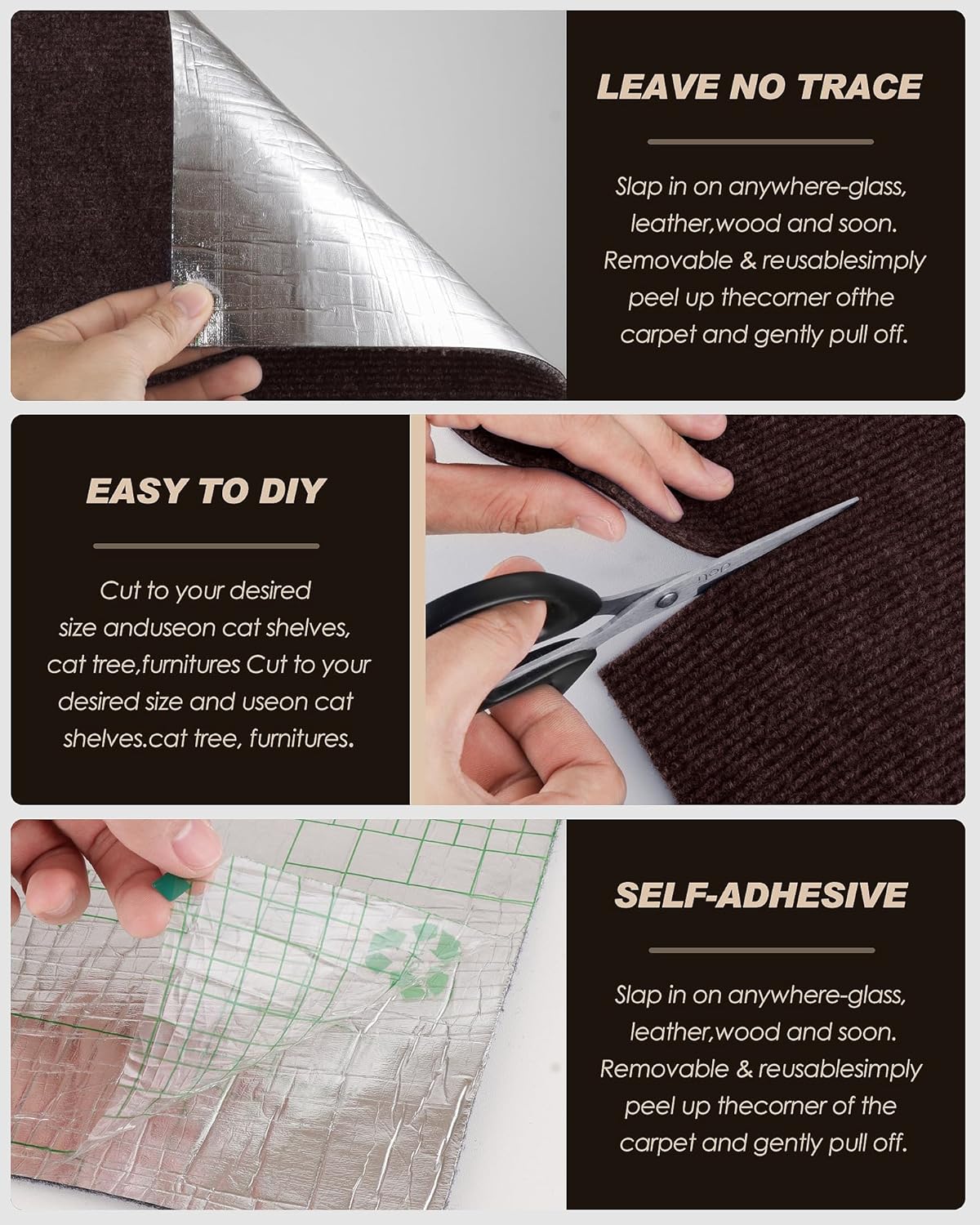 GFOUK™ Trimmable Cat Scratch Mat 15.8 x 78.7 inches