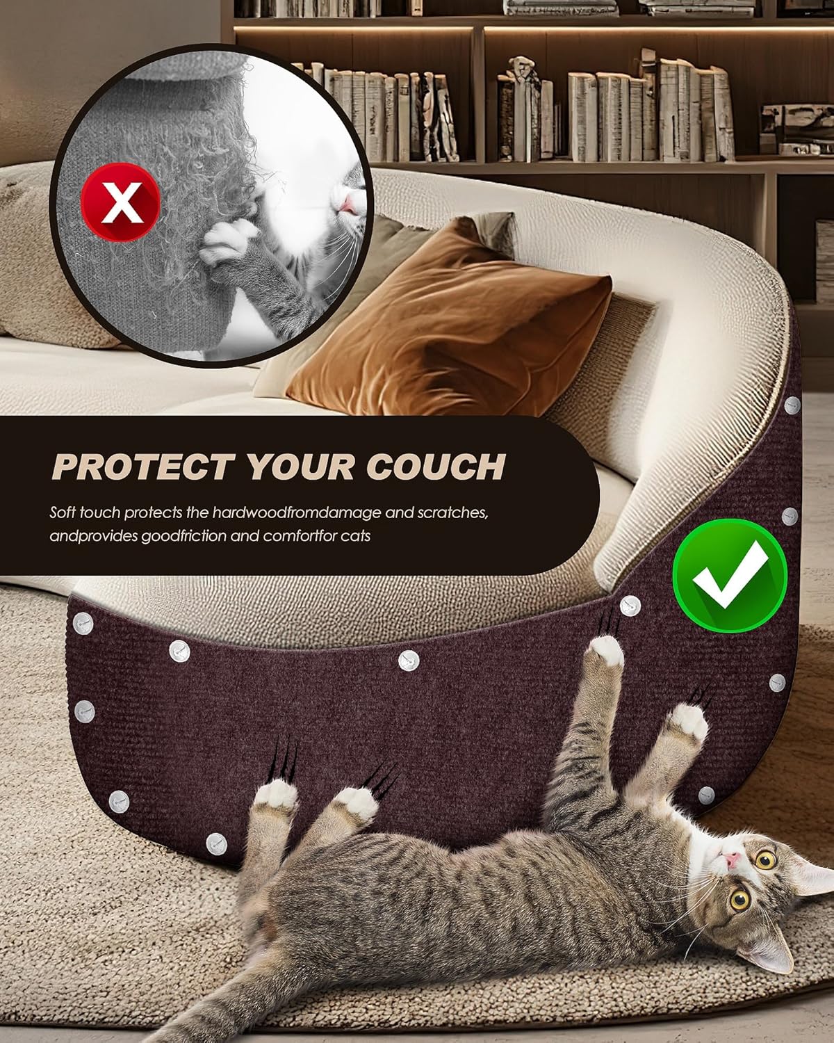 GFOUK™ Trimmable Cat Scratch Mat 15.8 x 78.7 inches