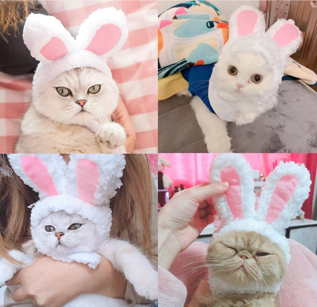Cat Easter Bunny Rabbit Hat with Ears