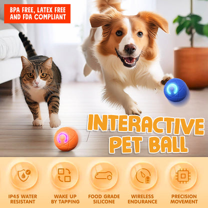 ✨Remifa™︎ Interactive Pet Toys for Dog & Cat Durable Automatic Bouncing & Rolling Ball [2025 Newly Upgraded]
