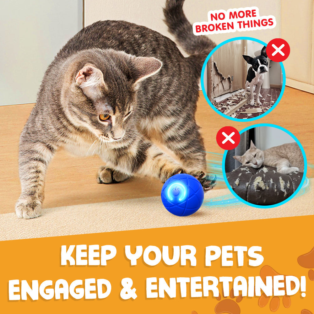 ✨Remifa™︎ Interactive Pet Toys for Dog & Cat Durable Automatic Bouncing & Rolling Ball [2025 Newly Upgraded]