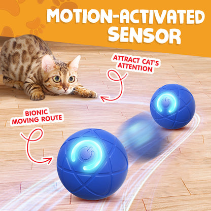 ✨Remifa™︎ Interactive Pet Toys for Dog & Cat Durable Automatic Bouncing & Rolling Ball [2025 Newly Upgraded]