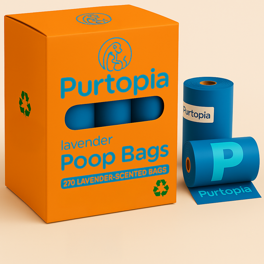 Poop Bags for Dogs, Guaranteed Leak Proof and Extra Thick Waste Bag Refill Rolls, Lavender Scented, 270 Count