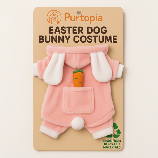 Easter Dog Bunny Costume with Rabbit Ears Hat